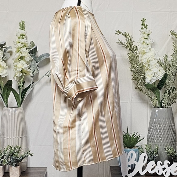 WORTHINGTON | WENDY STRIPE BLOUSE - NWT! - Picture 10 of 16